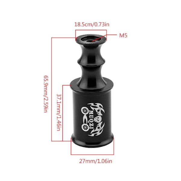 Quick Release Cykel Quick Release Lysmontering Holder Forlængerholder Red pirate