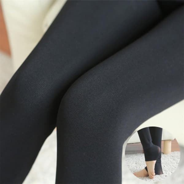 Slim Leggings Termiske Bomulls Bukser Tykke strømper LILLA