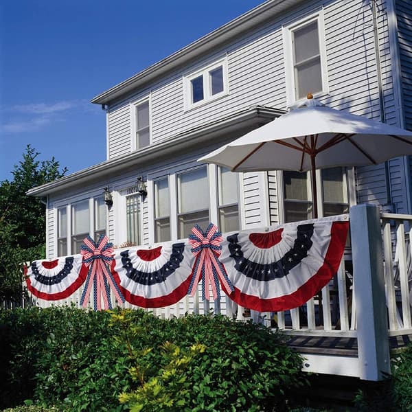 2 ST Stor patriotisk rosett 24 tommer Amerika flagg Krans rosett Stjerner & striper