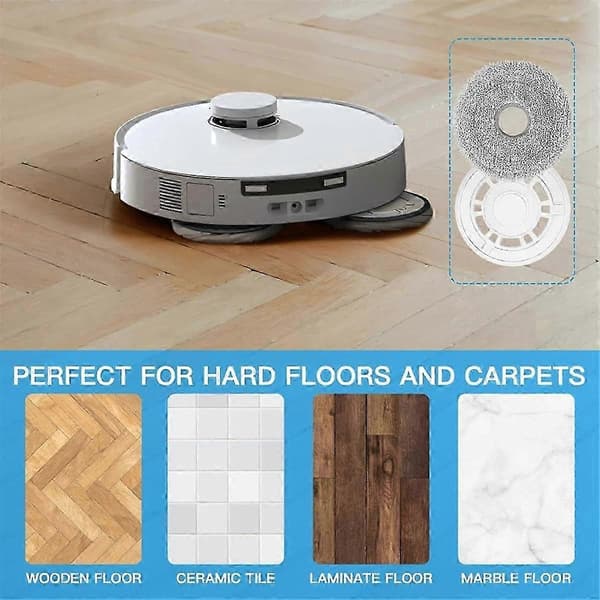 Moppeklude med holder til T30 Pro Omni/T30 Omni/T30S/T30S Combo Robotstøvsuger Reservedele