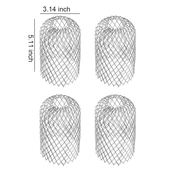 1/2/3/5 4x säädettävä koko alumiininen kourusuoja viemärille 13cm high 8cm diamet 1 Pc