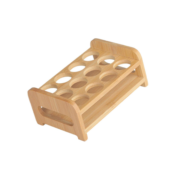 sv Glassholder Kopp Organizer Serveringsholder Koppstativ for bar Wood 12 Holes