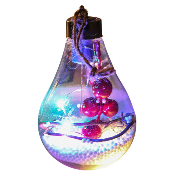 Christmas Led Transparent Julekugle Juletræspynt style 3