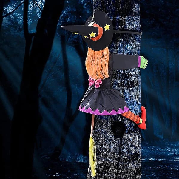Halloween utomhus veranda Träddekoration Prop Crash Witch (A, sektion) 1 Styck