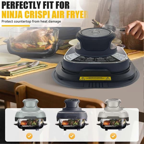 Silikone Airfryer Trivets til Ninja Crispi Varmebestandige Grydelapper Fleksible Underlag til Bordplader