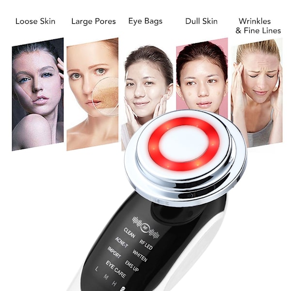 7 og 1 ansigts anti-aging kosmetisk instrument til løft white