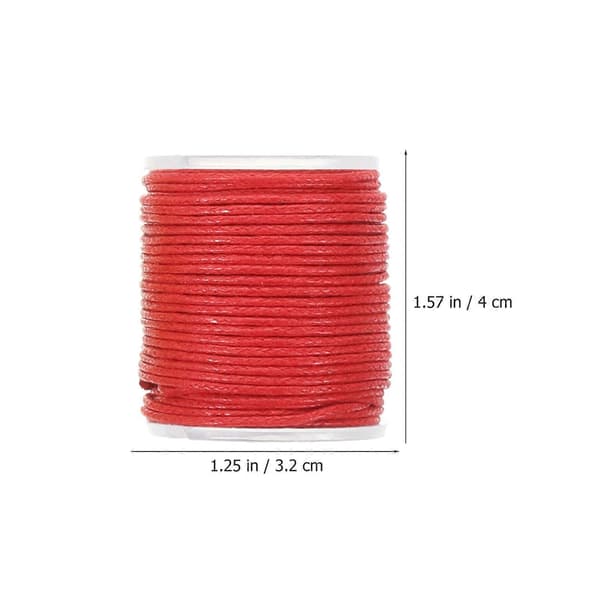 10 stk. 10M 1MM voksede bomuldssnore til DIY halskæde armbånd håndværk (tilfældig farve)