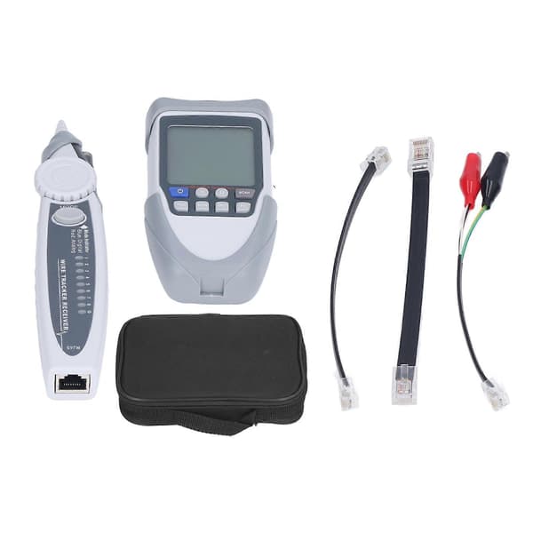 Nätverkskabeltestare Digital Analog PoE Ethernet Wire Finder Tracer Tool med LCD