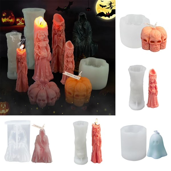 Halloween lysform silikonform