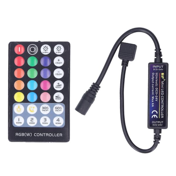LED fjernkontroll RGB lysstripe langdistanse RF-kontrollersett for hjemme-KTV