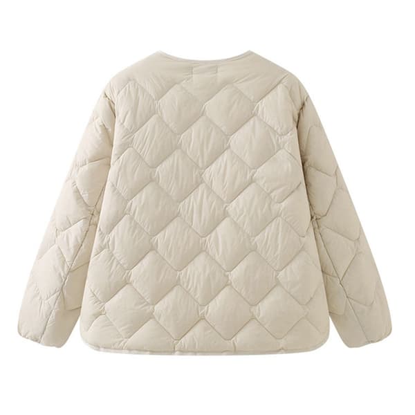 NewBang Ultra lett dunjakke dame dunkåpe beige L