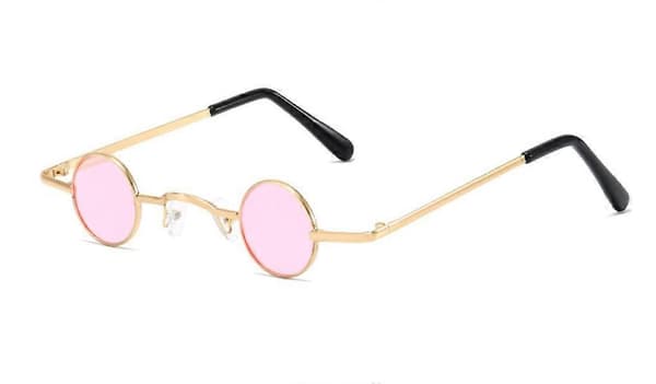 2 par uvanlige solbriller med ekstremt små glass Unisex
