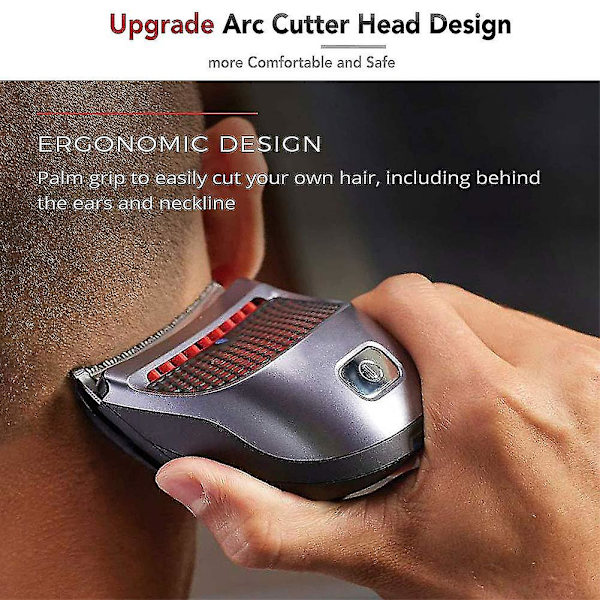 S Shortcut Self-haircut Kit för män, USB Uppladdningsbar elektrisk hårtrimmer