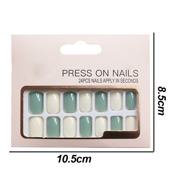 24st lösnaglar falska naglar nageltips kit cover för style 1
