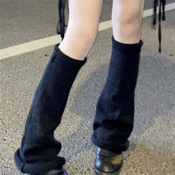 Talviset Säärystimet Mustat Goth Y2k Asusteet Lolita Sukat Naisille white