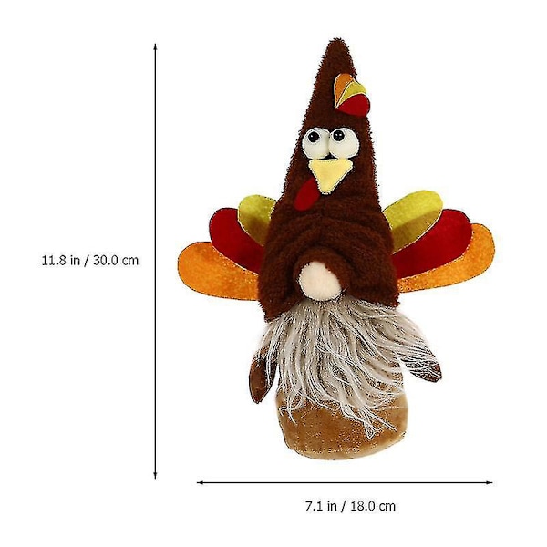 2 stk. Thanksgiving nisse dukker