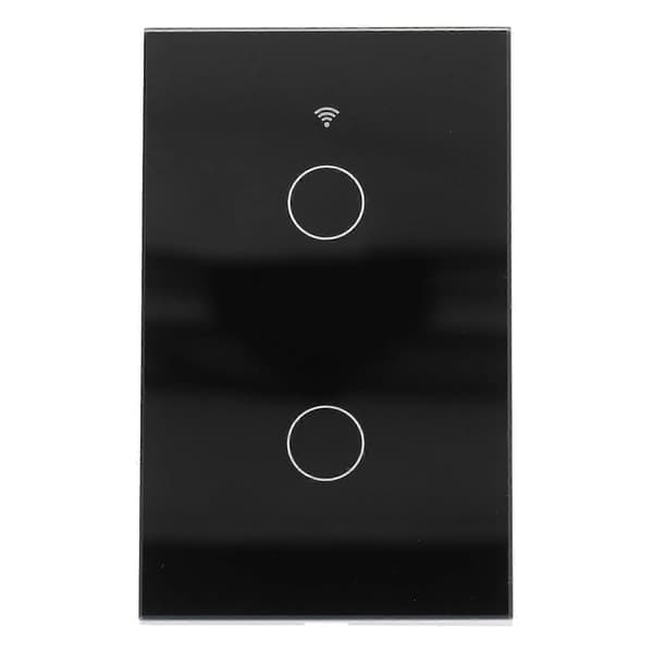 For Zigbee Tuya fjernlysbryter stemmestyring 2-veis veggberøringsbryter AC 100-240V