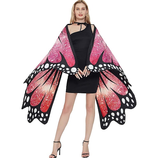 Halloween Butterfly Wings Cape for kvinner Butterfly Halloween kostyme