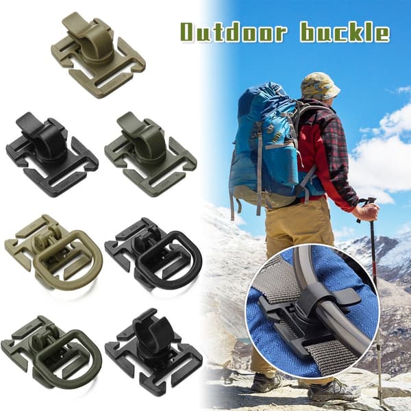 1/2/5 stk. D Ring Clip Mountain Clamp SORT 1 STIL 1 STIL 1