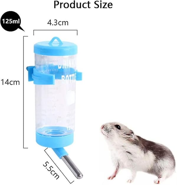 Drikkeflaske Plast Vanndispenserflaske For Kanin Hamster Smådyr Gul