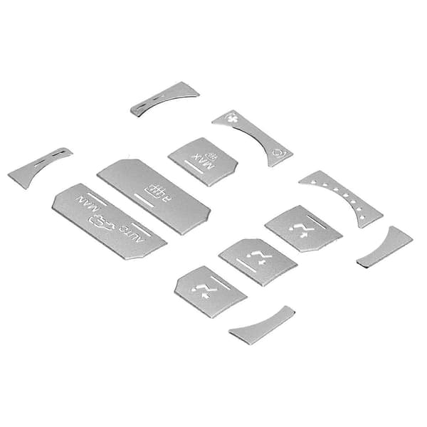 12 kpl kojelaudan painiketarra Land Rover Range Rover Evoque 2012-2018 -malliin