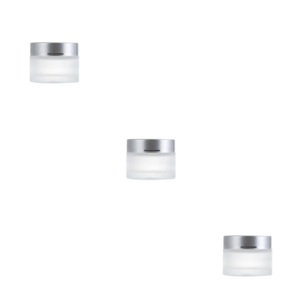 1/2/3/5 Monikäyttöinen Matta Kosmeettinen Kasvovoidepurkki - Kestävä ja silvery 100g,1 3PCS