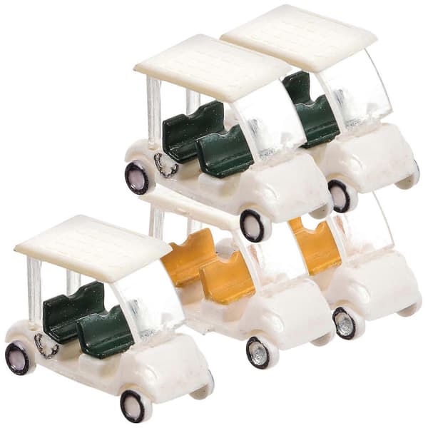 5 st minigolfbilsmodeller Små golfbilsfigurer Sandbord Golfbilsmodeller Utomhus golfbilsleksaker