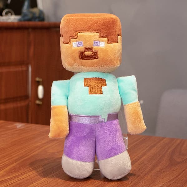 MinecraftJJ outo pehmolelu r creeper-nukke pehmolelu steve 15cm