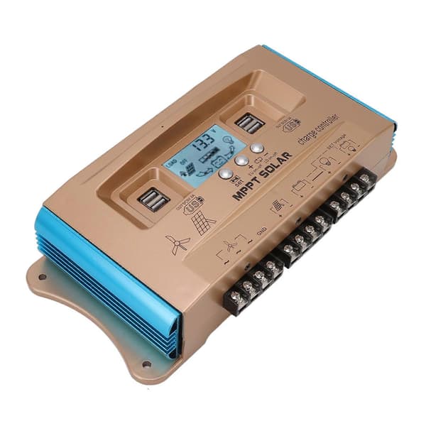 12V 24V 36V 48V 60V Vindkraft Solcellekontroller MPPT Vind Solcelle Komplementær Gatelys Ladekontroller 30A 10A 360W