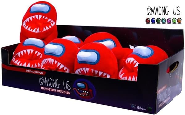 Among Us Impostor  Plush Gosedjur Plysch Mjukis 18cm red one size