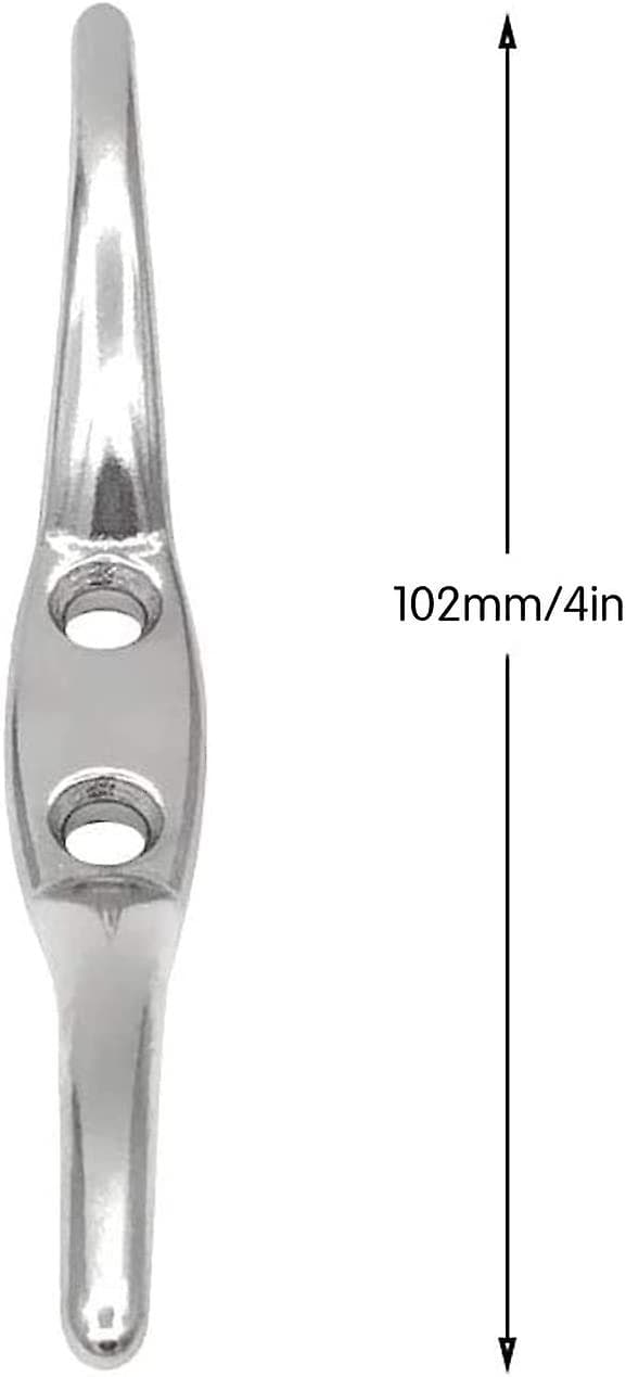 Blindsnøre Cleat Rep Cleat Krog Marine Rustfrit stål Flagstang Rep Cleat Krog Bådfortøjning Tilbehør til både Yachts