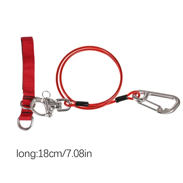 Dykning Fridykning Lanyard Säkerhetsrep under vattnet