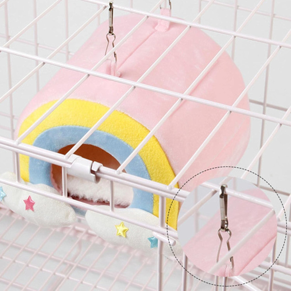 Hamsteruppvärmd säng - Mjuk hamsterhussäng - bomullsbo, liten