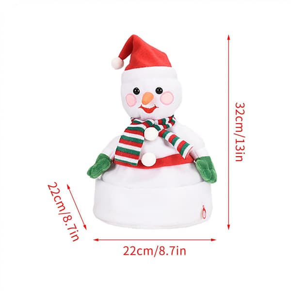 Jul plysch dockhatt för barn vuxna (snögubbe)
