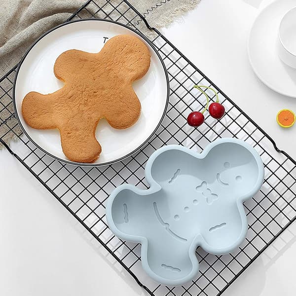 Kakeform med påsketema, pepperkake dinosaur silikon fondant mo