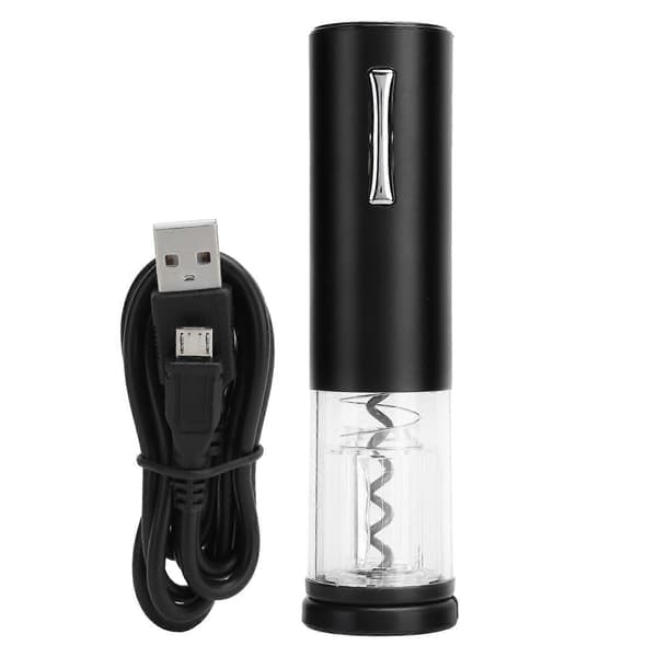 Sähköinen punaviinipullonavaaja korkkiruuvilla ja folioleikkurilla, keittiötarvikkeet, USB-lataus