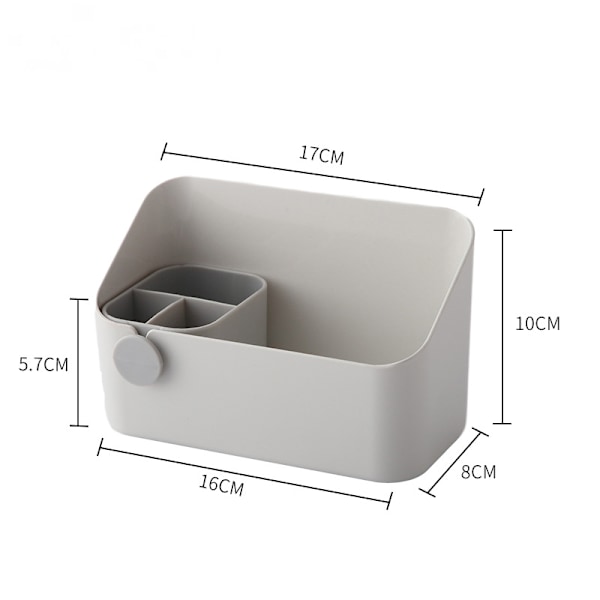 Skrivebord Organizer Sminke Organizer for soverom Vit