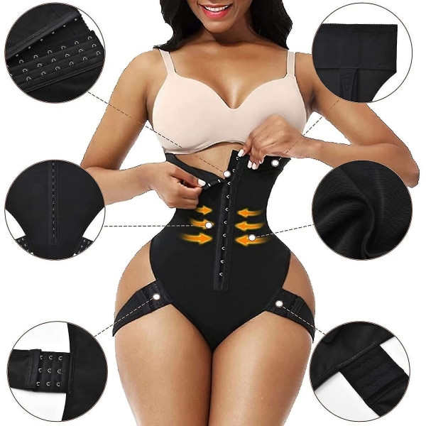 Tflycq Cuff Tummy Trainer Femme Poikkeukselliset muotoiluvaatteet, 100 % näkymättömät. Nostaa nopeasti lantiota ja kiristää vyötäröä. M