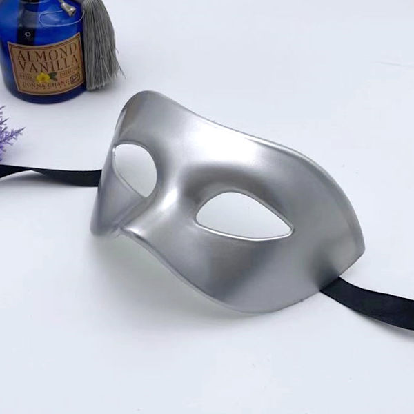 6st maskeradmask venetiansk grekisk romersk fest Mardi Gras-mask, maskeradmask för män Passar till Halloween jul Mardi