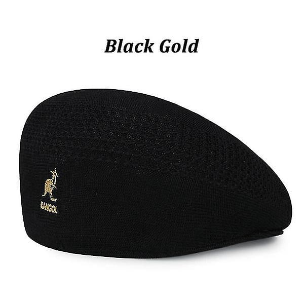 2023 Ny Kangol Basker Mesh Peaked Hat Britisk Retro Hat Black