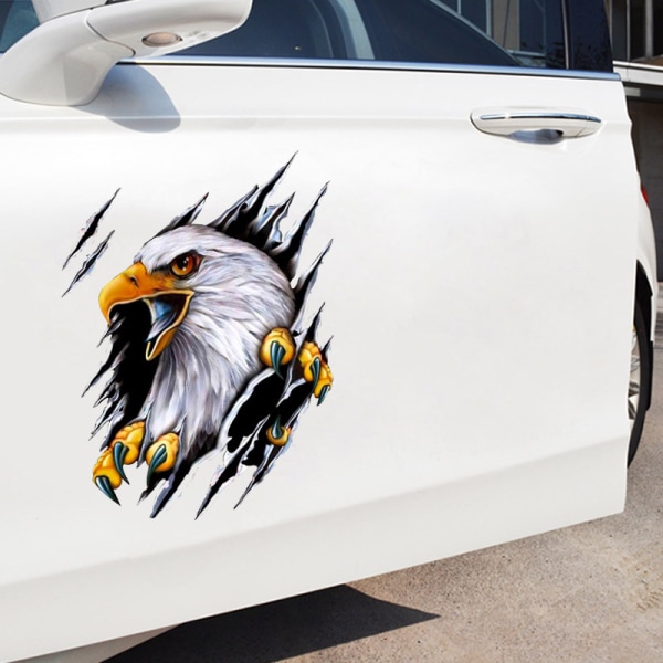 2st 3D Realistisk Torn Eagle Sticker Body Sticker Car Side Sticker Truck Sticker