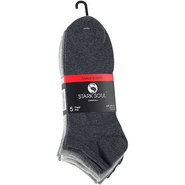 Ankelstrumpor  10-Pack Gray Mix 39-42