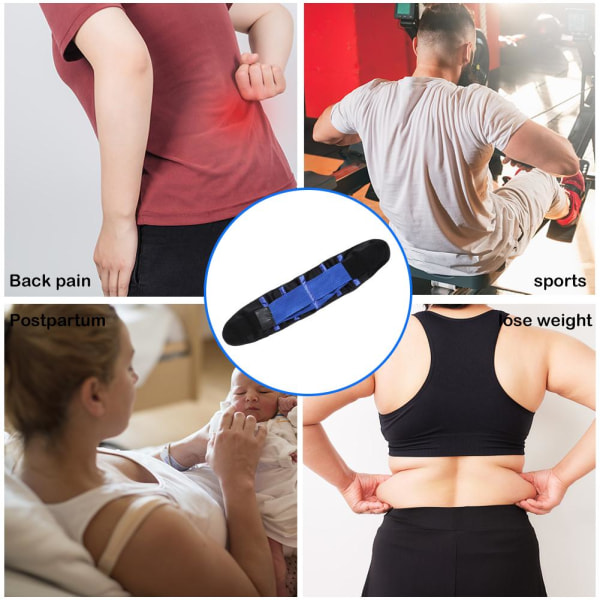 Dame Waist Trainer Korsettrimmer Svedbælte Shapewear Gym Spor blue L