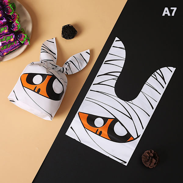 50st Halloween Godispåsar Öron Plastpåse För Barn Present Biscu A7