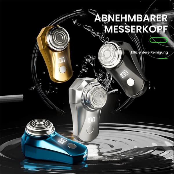 #(Sølv) Elektrisk barbermaskin USB Mini Barbermaskin for menn#
