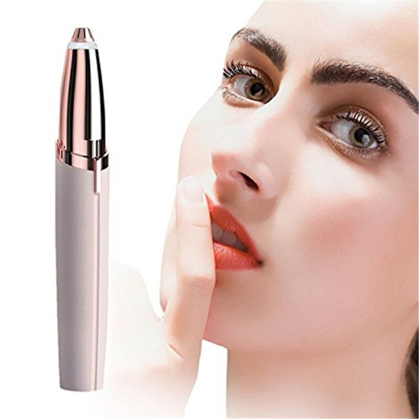 USB elektrisk øjenbrynstrimmer Makeupfri øjenbrynsepilator rose gold
