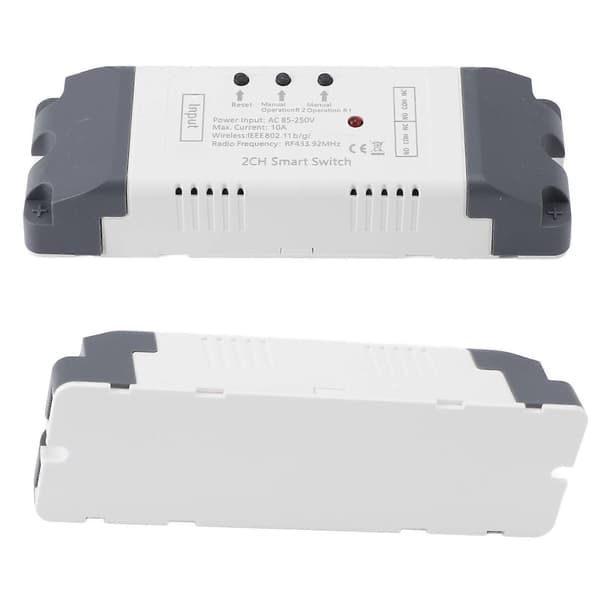 Trådløs fjernkontrollmodul 2200W 3 modus 2 kanaler 433.92mhz Timer Trykk Lås Fjernkontrollmodul 85V