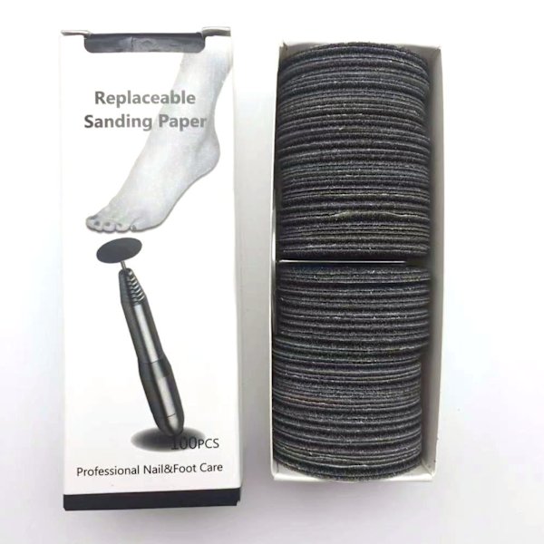 1/2/3/5 Sähköisen jalkaraspin vaihtotyynyt tehokas ja 35mm 240Grit 100 pcs 1 Pc