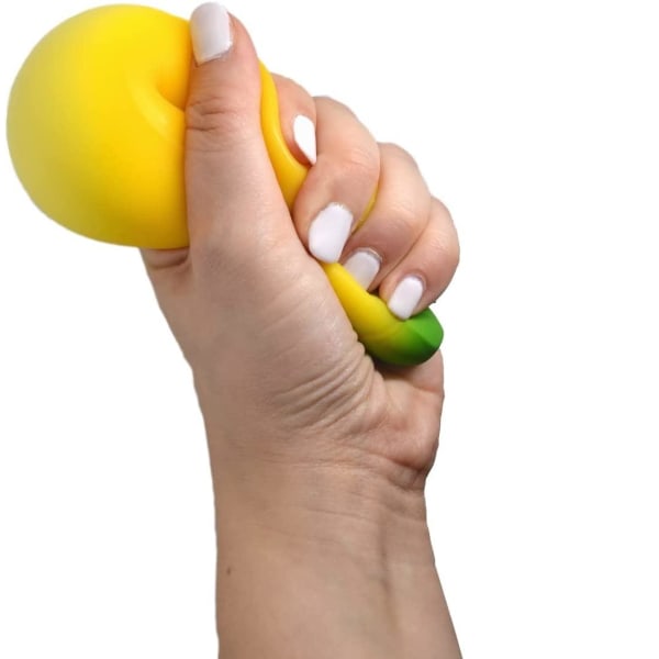 Kläm Och Formbar Squeeze Banan Fidget Stressboll Stress Skämt yellow