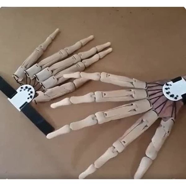Halloween ledade fingrar, 3D- printed ledade fingrar Weiß